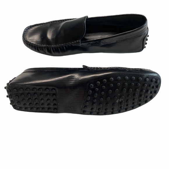 Tod's Tods ✦ Gommino Driving Shoes Slip On Loafers  ✦ Black Leather ✦ 9UK 10US ✦ - Picture 13 of 16